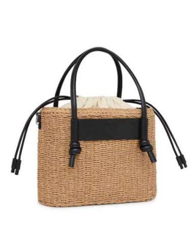 Cabàs mitjà de ràfia Scoubidou